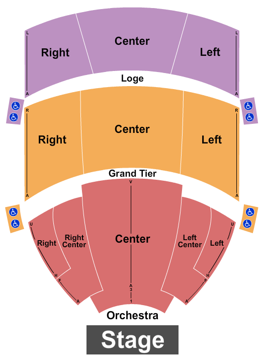 Steven Tanger Center for the Performing Arts Mamma Mia! Seating Chart